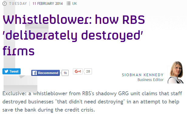 Westregister RBS GRG Review Compensation Whisteblower C4