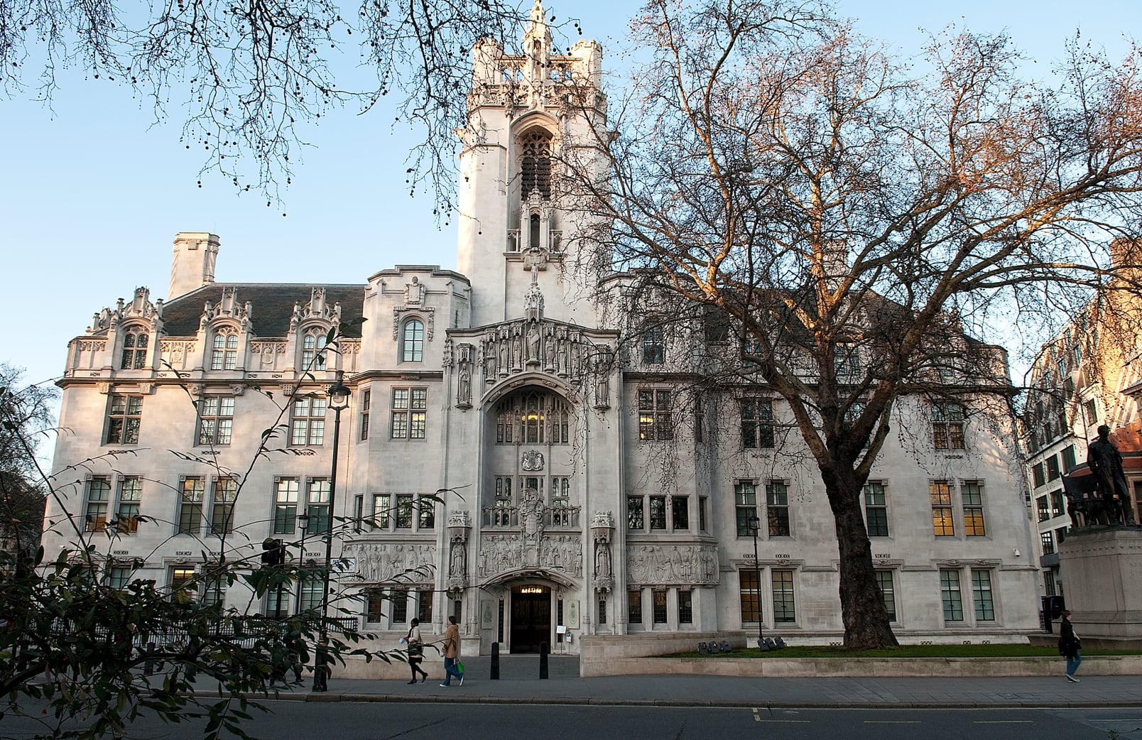 Supreme court london westminster law judges judgment thames old facade building lady hale uk
