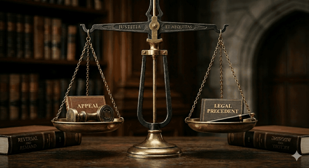 Legal Precedent, Appeal Process, Law Firm Marketing Content, Justice Symbol, Legal Advice, Lawsuit Reversal.