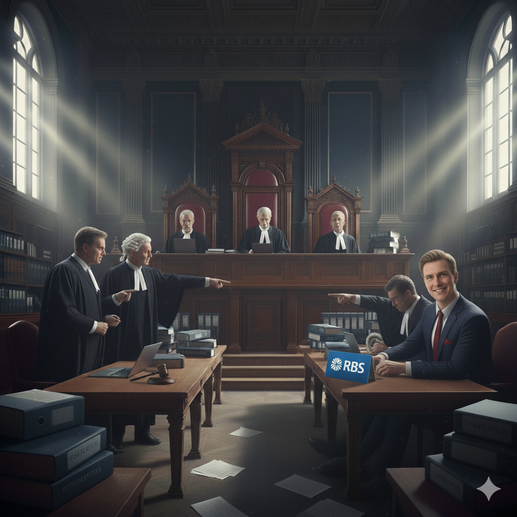 The Court of Appeal ruled unanimously in RBS v Highland Financial Partners EWCA Civ 328 that RBS procured a previous judgment by fraud, deliberately withholding key documents and misleading their client, lawyers, and the court. The case involved a “sham auction” of loans to create a notional £1.44 billion profit. The judgment raises serious concerns about RBS’s corporate culture and litigation conduct. Contact Lexlaw for expert legal support on complex banking disputes and mis-selling claims.